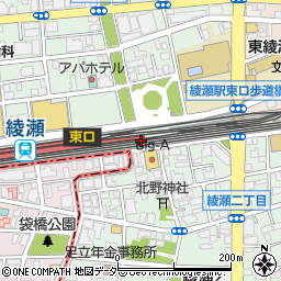 神戸らんぷ亭綾瀬東口店周辺の地図