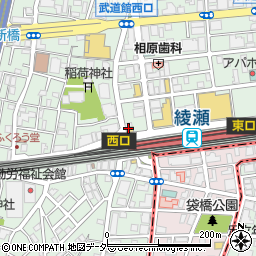 ビッグエコー 綾瀬駅前店周辺の地図