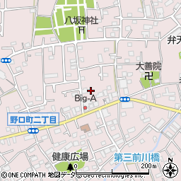東京都東村山市野口町周辺の地図