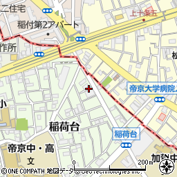 東京都板橋区稲荷台3周辺の地図