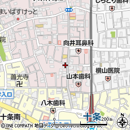 東京都北区十条仲原1丁目8-25周辺の地図