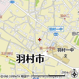 東京都羽村市羽中3丁目4周辺の地図