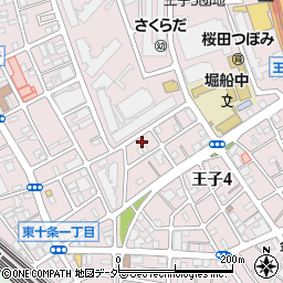 東京都北区王子4丁目6-4周辺の地図