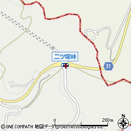 二つ塚峠周辺の地図