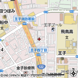 東京都北区王子4丁目25-8周辺の地図