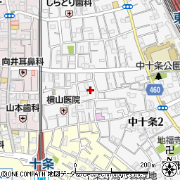 東京都北区中十条2丁目19-15周辺の地図