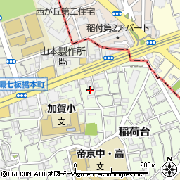東京都板橋区稲荷台20周辺の地図