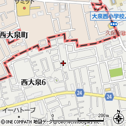 東京都練馬区西大泉6丁目6-16周辺の地図