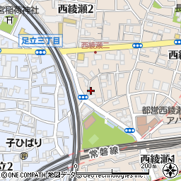 田中商事株式会社　西綾瀬給油所周辺の地図