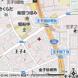 東京都北区王子4丁目22-6周辺の地図