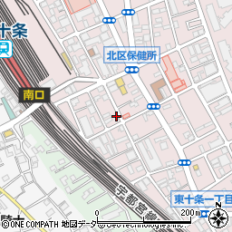 冨士薬局東十条店周辺の地図