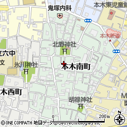 東京都足立区本木南町16周辺の地図