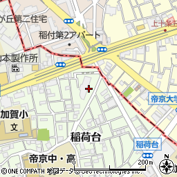 東京都板橋区稲荷台15周辺の地図