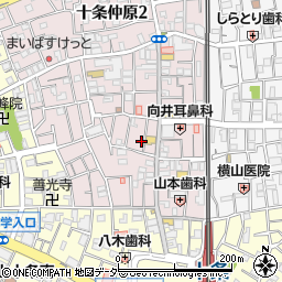 東京都北区十条仲原1丁目6-11周辺の地図