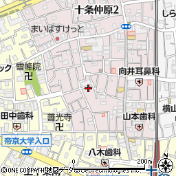 東京都北区十条仲原1丁目8-17周辺の地図