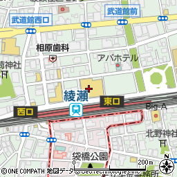 ハローパソコン教室イトーヨーカドー綾瀬校周辺の地図