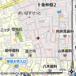 東京都北区十条仲原1丁目15-1周辺の地図