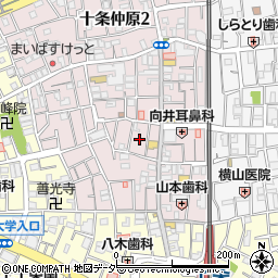 東京都北区十条仲原1丁目6周辺の地図