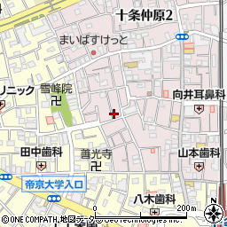 東京都北区十条仲原1丁目15-2周辺の地図