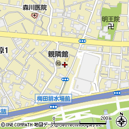 東京都足立区梅田4丁目29周辺の地図
