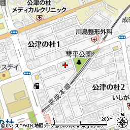 千葉県成田市公津の杜1丁目28周辺の地図