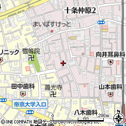 東京都北区十条仲原1丁目15-3周辺の地図
