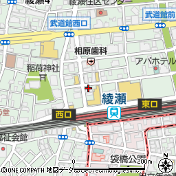 株式会社ハウスパートナー　綾瀬店周辺の地図