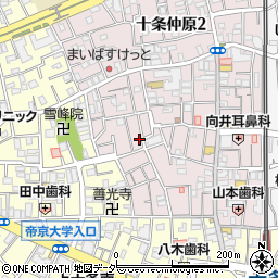 東京都北区十条仲原1丁目15-9周辺の地図