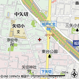 千葉県松戸市中矢切559周辺の地図