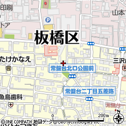 ルクール常盤台周辺の地図