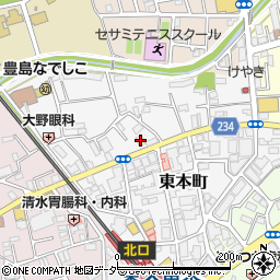 ＪＡ東京みらい東久留米駅前周辺の地図