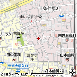 東京都北区十条仲原1丁目15周辺の地図
