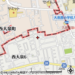 東京都練馬区西大泉6丁目6-26周辺の地図