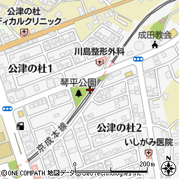 千葉県成田市公津の杜1丁目29周辺の地図
