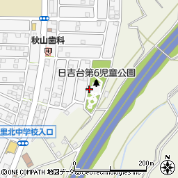 日吉台第６公園トイレ周辺の地図