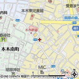 日介ケアセンター本木周辺の地図