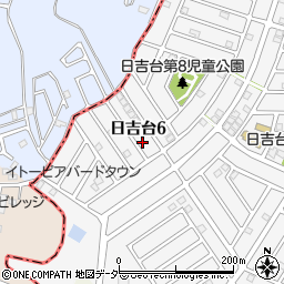 千葉県富里市日吉台6丁目24-18周辺の地図
