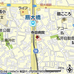 寺田病院周辺の地図