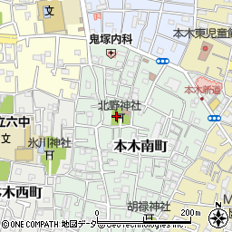 東京都足立区本木南町17周辺の地図