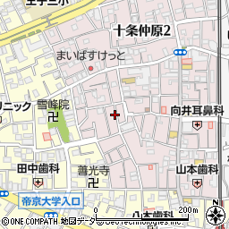 東京都北区十条仲原1丁目15-8周辺の地図