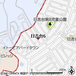 千葉県富里市日吉台6丁目24-17周辺の地図