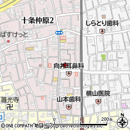 東京都北区十条仲原1丁目27周辺の地図
