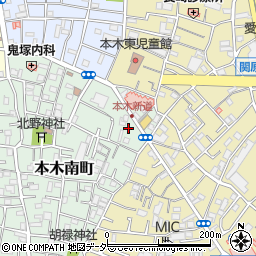 東京都足立区本木南町26周辺の地図