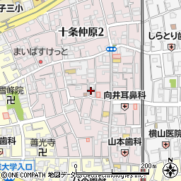 東京都北区十条仲原1丁目23-2周辺の地図
