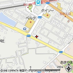 ベリスタ秋山駅前周辺の地図