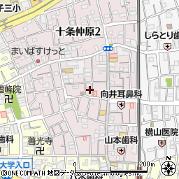 東京都北区十条仲原1丁目23-6周辺の地図