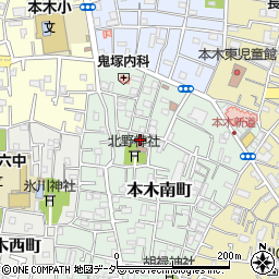 東京都足立区本木南町23周辺の地図