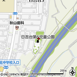 日吉台第6公園周辺の地図