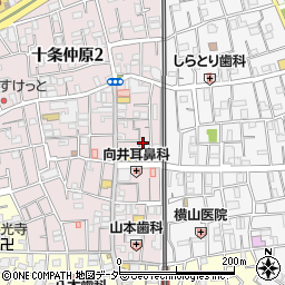 東京都北区十条仲原1丁目28周辺の地図