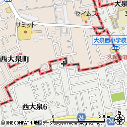 東京都練馬区西大泉6丁目6-24周辺の地図